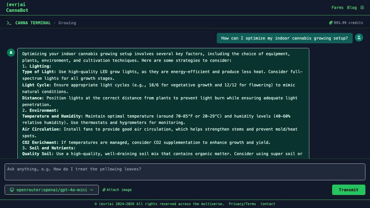 Ask the AI growing assistant